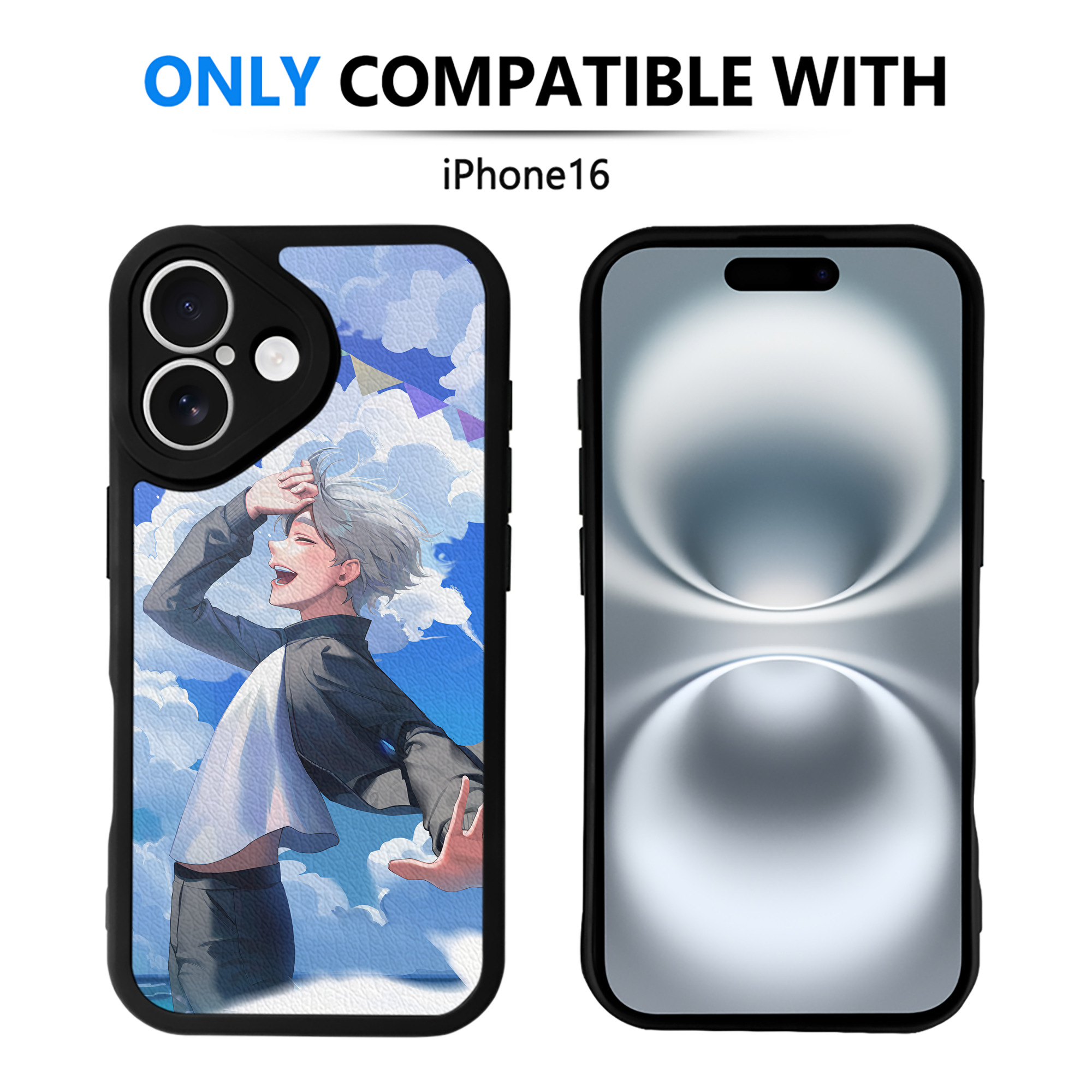 （画像用） ハイキュー!! Haikyu!! 【iPhone 16シリーズ対応】シリコンスマホケース（レザー調） 材質：シリコン